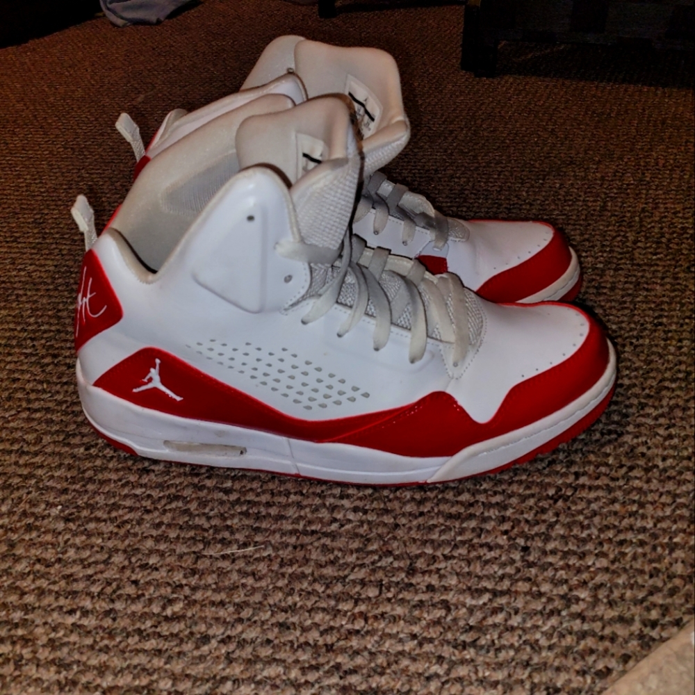Jordans size 11 flight+crease protectors and new laces